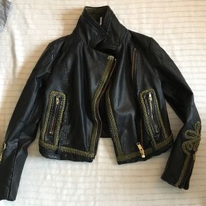 Free People Vegan Leather Jacket
